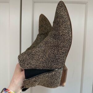 Madewell Cheetah Pattern Calf-hair Ankle Boots  / Women’s 9